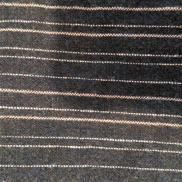 J. Jill Love Linen Black & White Stripe Wide Leg Crop Pants - Picture 5 of 9